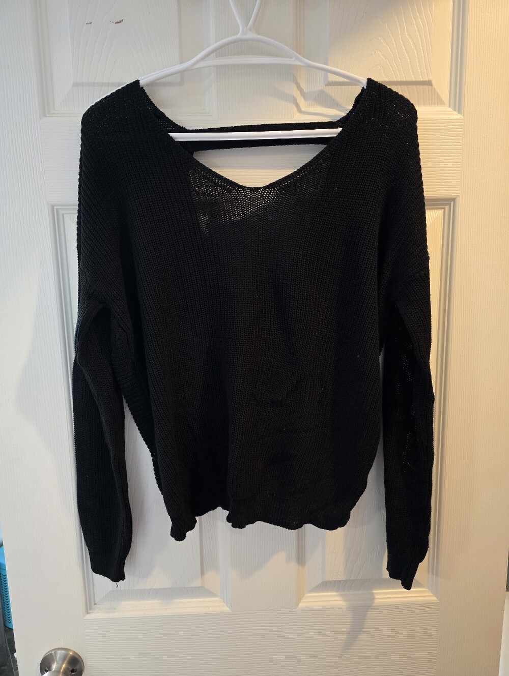 Dex Black Lightweight Knit Sweater